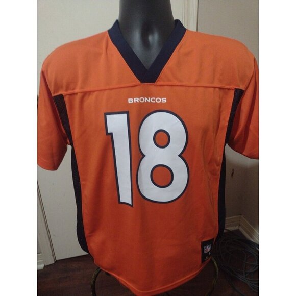 NFL Other - NFL Team Apparel Denver Broncos Peyton Manning #18 Youth Large L 14-16 Jersey